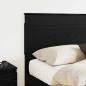 Preview: Kopfteil mit Kopfteil Schwarz Eichen-Optik 160 cm Holzwerkstoff