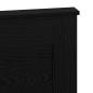 Preview: Kopfteil mit Kopfteil Schwarz Eichen-Optik 160 cm Holzwerkstoff