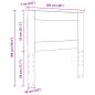 Preview: Kopfteil mit Kopfteil Sonoma-Eiche 100 cm Holzwerkstoff