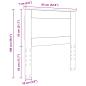 Preview: Kopfteil mit Kopfteil Sonoma-Eiche 80 cm Holzwerkstoff