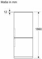 Preview: Bosch KGN362LAF Serie 4 Stand Kühl-Gefrierkombination, 60 cm breit, 321 L, Total No Frost, Vitafresh, Super Kühlen, Super Gefrieren, Edelstahloptik