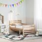 Preview: Bettgestell mit Matratze mit Kopfteil Braun 80 x 200 cm