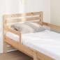 Preview: Bettgestell mit Matratze mit Kopfteil Braun 80 x 200 cm