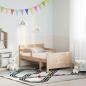 Preview: Bettgestell mit Matratze mit Kopfteil Braun 80 x 200 cm