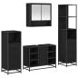 Preview: Badezimmermöbel Set 4 pcs Schwarz Eichen-Optik 80 x 33 x 60 cm