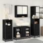 Preview: Badezimmermöbel Set 4 pcs Schwarz Eichen-Optik 80 x 33 x 60 cm