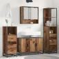 Preview: ARDEBO.de - Badezimmermöbel Set 4 pcs Altholz 90 x 33 x 60 cm Holzwerkstoff
