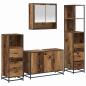 Preview: Badezimmermöbel Set 4 pcs Altholz 90 x 33 x 60 cm Holzwerkstoff