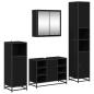 Preview: Badezimmermöbel Set 4 pcs Schwarze Eiche 80 x 33 x 60 cm