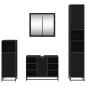 Preview: Badezimmermöbel Set 4 pcs Schwarze Eiche 80 x 33 x 60 cm
