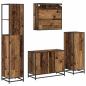 Preview: Badezimmermöbel Set 4 pcs Altholz 80 x 33 x 60 cm Holzwerkstoff