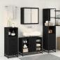 Preview: Badezimmermöbel Set 4 pcs Schwarz Eichen-Optik 80 x 33 x 60 cm