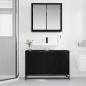 Preview: Badezimmermöbel Set 2 pcs Schwarz Eichen-Optik 90 x 33 x 60 cm