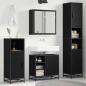 Preview: ARDEBO.de - Badezimmermöbel Set 3 pcs Schwarz Eichen-Optik 65 x 33 x 60 cm