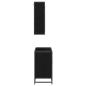 Preview: Badezimmermöbel Set 2 pcs Schwarz Eichen-Optik 65 x 33 x 60 cm