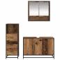 Preview: Badezimmermöbel Set 3 pcs Altholz 90 x 33 x 60 cm Holzwerkstoff