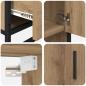 Preview: Badezimmermöbel Set mit Tür 3 pcs Artisan-Eiche 90 x 33 x 60 cm