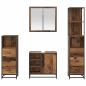 Preview: Badezimmermöbel Set 4 pcs Altholz 65 x 33 x 60 cm Holzwerkstoff