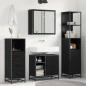 Preview: ARDEBO.de - Badezimmermöbel Set 4 pcs Schwarz Eichen-Optik 65 x 33 x 60 cm