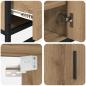Preview: Badezimmermöbel Set mit Tür 3 pcs Artisan-Eiche 80 x 33 x 60 cm