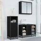 Preview: Badezimmermöbel Set 3 pcs Schwarz Eichen-Optik 80 x 33 x 60 cm