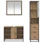Preview: Badezimmermöbel Set mit Tür 3 pcs Artisan-Eiche 80 x 33 x 60 cm