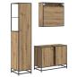 Preview: Badezimmermöbel Set mit Tür 3 pcs Artisan-Eiche 80 x 33 x 60 cm
