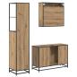Preview: Badezimmermöbel Set mit Tür 3 pcs Artisan-Eiche 90 x 33 x 60 cm