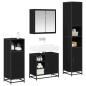Preview: Badezimmermöbel Set 4 pcs Schwarz Eichen-Optik 65 x 33 x 60 cm