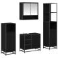 Preview: Badezimmermöbel Set 4 pcs Schwarz Eichen-Optik 65 x 33 x 60 cm