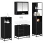 Preview: Badezimmermöbel Set 4 pcs Schwarz Eichen-Optik 65 x 33 x 60 cm