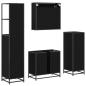 Preview: Badezimmermöbel Set 4 pcs Schwarz Eichen-Optik 65 x 33 x 60 cm