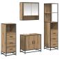 Preview: Badezimmermöbel Set mit Tür 4 pcs Artisan-Eiche 65 x 33 x 60 cm