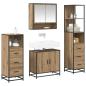 Preview: Badezimmermöbel Set mit Tür 4 pcs Artisan-Eiche 65 x 33 x 60 cm