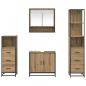 Preview: Badezimmermöbel Set mit Tür 4 pcs Artisan-Eiche 65 x 33 x 60 cm