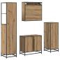 Preview: Badezimmermöbel Set mit Tür 4 pcs Artisan-Eiche 65 x 33 x 60 cm