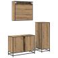 Preview: Badezimmermöbel Set mit Tür 3 pcs Artisan-Eiche 80 x 33 x 60 cm