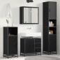 Preview: ARDEBO.de - Badezimmermöbel Set 3 pcs Schwarze Eiche 65 x 33 x 60 cm