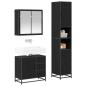 Preview: Badezimmermöbel Set 3 pcs Schwarze Eiche 65 x 33 x 60 cm