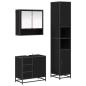 Preview: Badezimmermöbel Set 3 pcs Schwarz Eichen-Optik 90 x 33 x 60 cm
