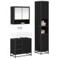Preview: Badezimmermöbel Set 3 pcs Schwarz Eichen-Optik 90 x 33 x 60 cm