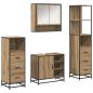 Preview: Badezimmermöbel Set mit Tür 4 pcs Artisan-Eiche 65 x 33 x 60 cm