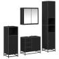 Preview: Badezimmermöbel Set 4 pcs Schwarz Eichen-Optik 65 x 33 x 60 cm