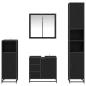 Preview: Badezimmermöbel Set 4 pcs Schwarz Eichen-Optik 65 x 33 x 60 cm