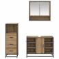 Preview: Badezimmermöbel Set mit Tür 3 pcs Artisan-Eiche 80 x 33 x 60 cm