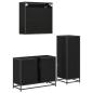 Preview: Badezimmermöbel Set 3 pcs Schwarz Eichen-Optik 80 x 33 x 60 cm