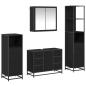 Preview: Badezimmermöbel Set 4 pcs Schwarz Eichen-Optik 80 x 33 x 60 cm