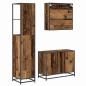 Preview: Badezimmermöbel Set mit Regal 3 pcs Altholz 35 x 37,5 x 166 cm