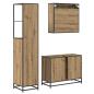Preview: Badezimmermöbel Set 3 pcs Artisan-Eiche 35 x 37,5 x 166 cm