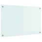 Preview: Küchenrückwand Weiß 80 x 50 x 0.8 cm Gehärtetes Glas